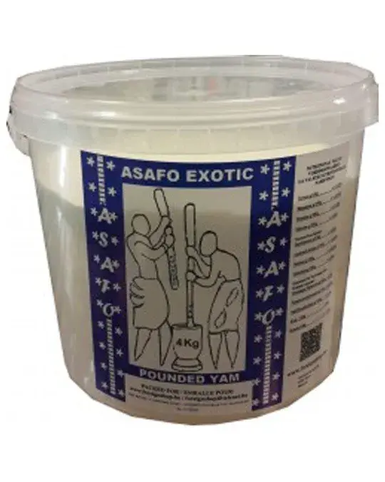 Asafo Pounded Yam 4kg bucket