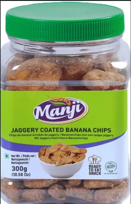 Manji Jaggery coated banana chips500g