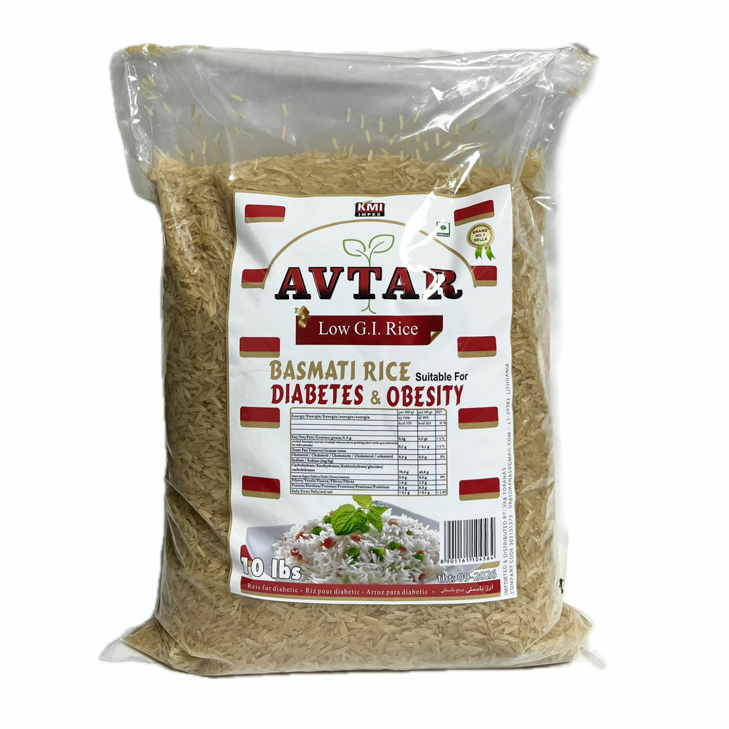 Avatar Basmati rice, low GI rice 10 lbs