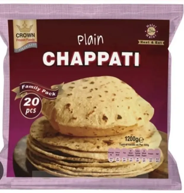 Crown plain chapati 1.2kg (20pieces)