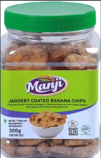 Manji Jaggery coated banana chips500g