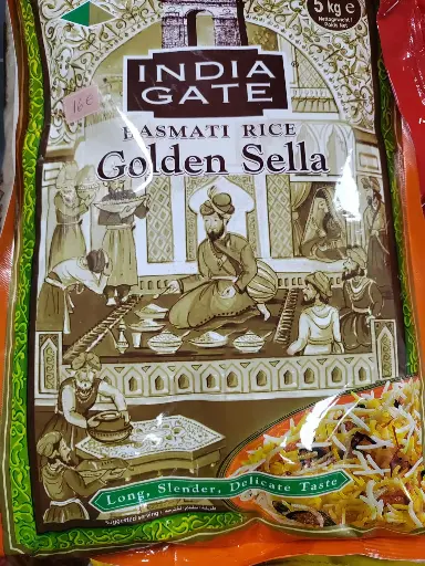 India Gate Golden Sella Basmati Rice 5kg