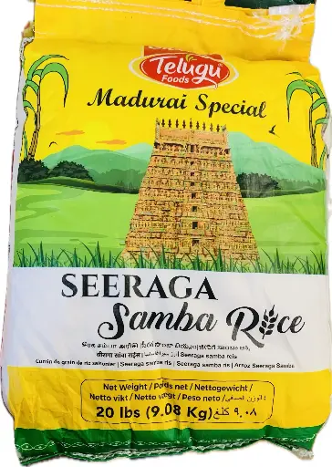 Telugu foods Seeraga samba rice  20lbs